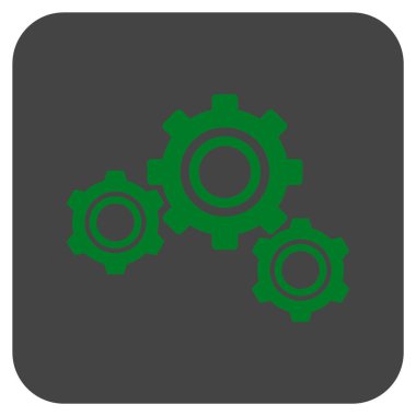 Vites düz kare vektör simgesi