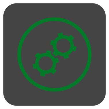 Vites düz kare vektör simgesi