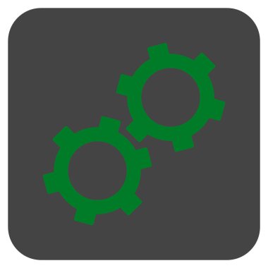 Vites düz kare vektör simgesi