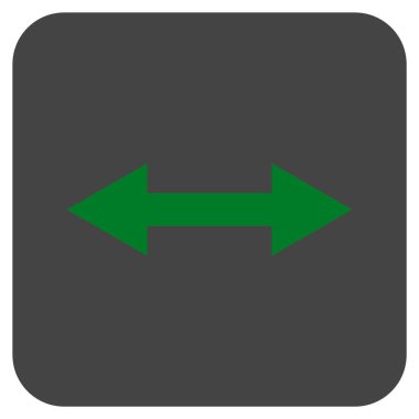 Vektör simge yatay Flip düz kare