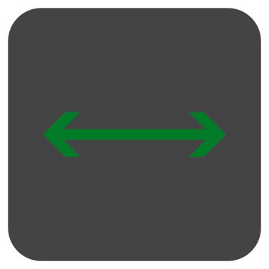 Vektör simge yatay Flip düz kare