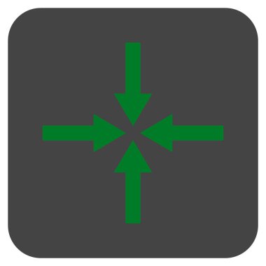 Etkisi oklar düz kare vektör simgesi