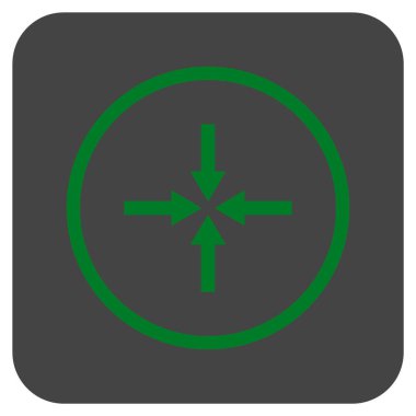 Etkisi oklar düz kare vektör simgesi