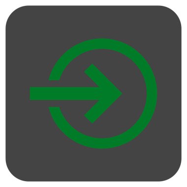 Alma düz kare vektör simgesi