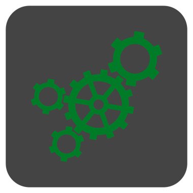 Mekanizması düz kare vektör simgesi