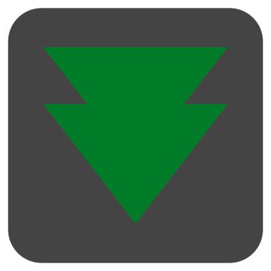 Düz kare vektör simgesi taşı