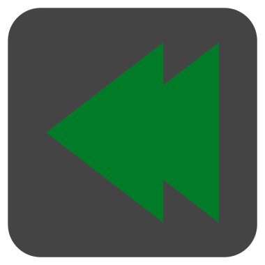 Vektör simge sol düz kare taşı