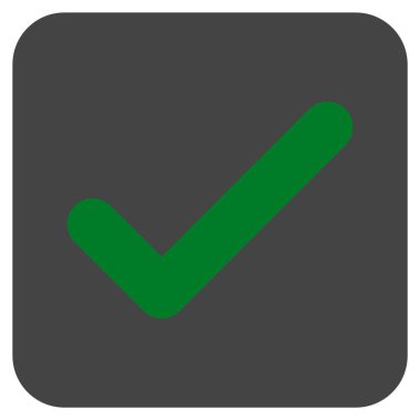 Tamam düz kare vektör simgesi