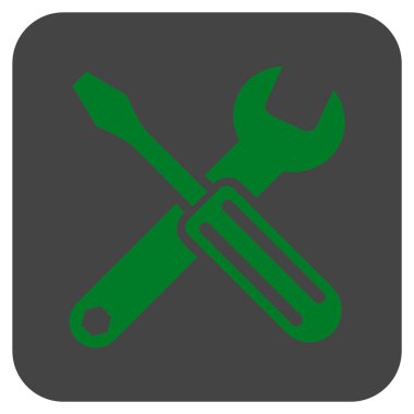 Seçenekleri düz kare vektör simgesi