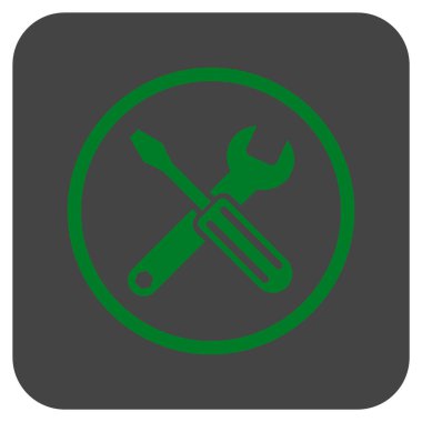 Seçenekleri düz kare vektör simgesi