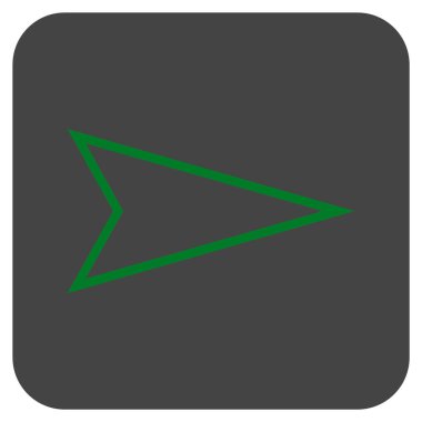 İşaretçi tam düz vektör simgesi kare