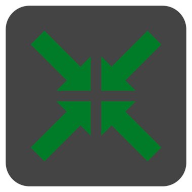 Basınç oklar düz kare vektör simgesi