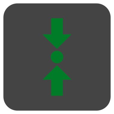 Basınç dikey düz kare vektör simgesi