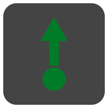 Düz kare vektör simge çekin