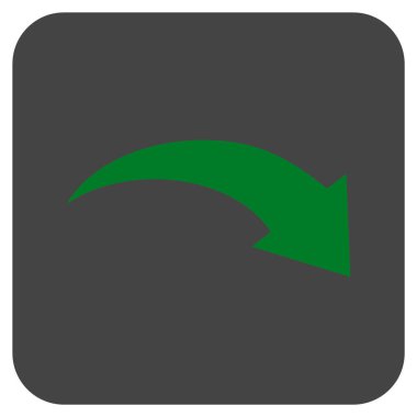 Düz kare vektör simge Yinele