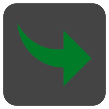 Düz kare vektör simge Yinele