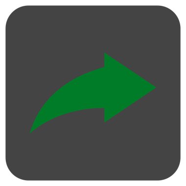 Düz kare vektör simge Yinele