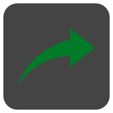 Düz kare vektör simge Yinele