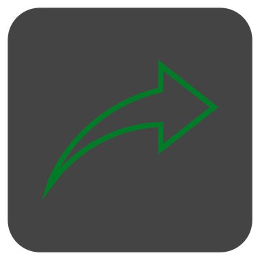 Düz kare vektör simge Yinele