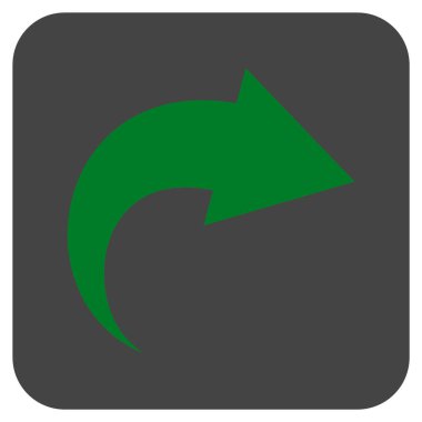 Düz kare vektör simge Yinele