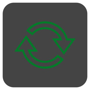 Oklar düz kare vektör simge Yenile