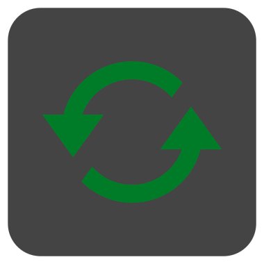 Oklar düz kare vektör simge Yenile