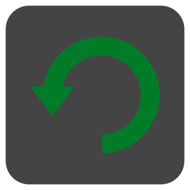 Düz kare vektör simgesi Döndür