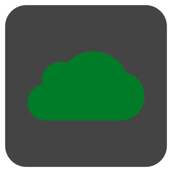 Nube plana cuadrada Vector icono — Archivo Imágenes Vectoriales