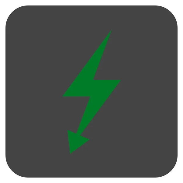 Elektrische Strike Platte vierkante Vector Icon — Stockvector