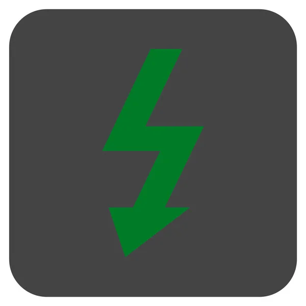High Voltage płaskiego kwadratu wektor ikona — Wektor stockowy
