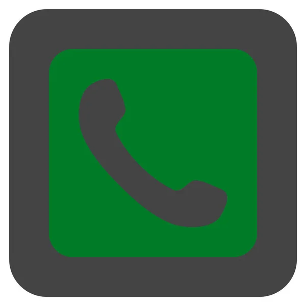 Телефонная квадратная векторная икона — стоковый вектор