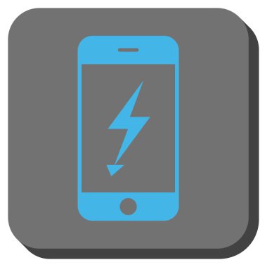 Elektrik cep telefonu yuvarlak kare düğme