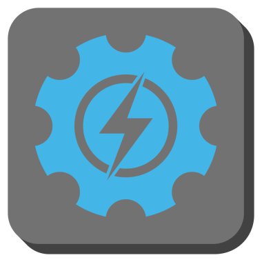 Elektrik enerjisi Cog dişli yuvarlak kare düğme