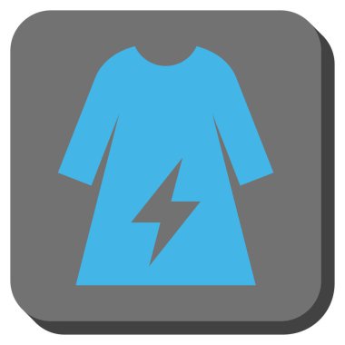 Elektrik kadın elbise yuvarlak kare düğme