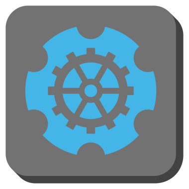 Gearwheel yuvarlak kare düğme