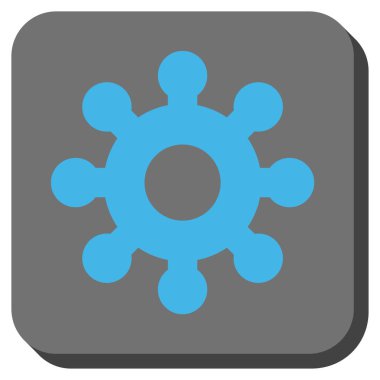 Mekanik dişli yuvarlak kare düğme