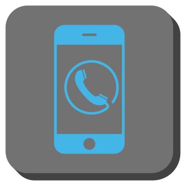 Yuvarlatılmış Kare düğme telefon