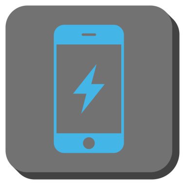 Smartphone elektrik yuvarlak kare düğme