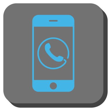 Smartphone telefon yuvarlak kare düğme