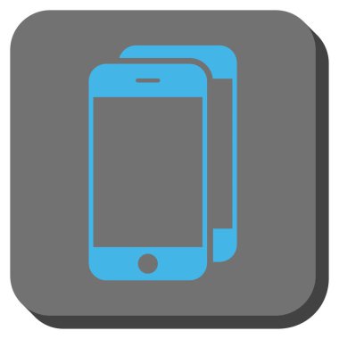 Akıllı telefonlar yuvarlak kare düğme