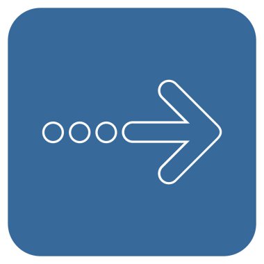 Vektör simgesi doğru düz kare göndermek