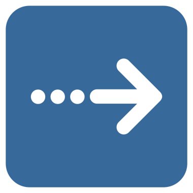 Vektör simgesi doğru düz kare göndermek