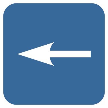 Keskin ok düz yaptı vektör simgesi kare