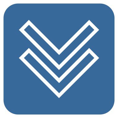 Düz kare vektör simgesi kaydır