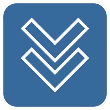 Düz kare vektör simgesi kaydır