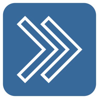 ÜST KRKT değil düz vektör simgesi kare