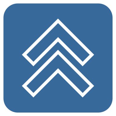 Düz kare vektör simge kayması