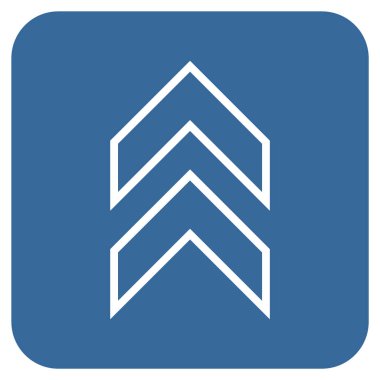 Düz kare vektör simge kayması