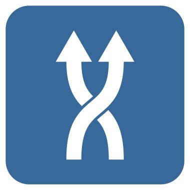 Düz kare vektör simge yukarı okları shuffle