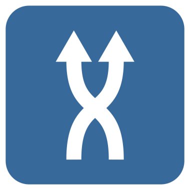 Düz kare vektör simge yukarı okları shuffle